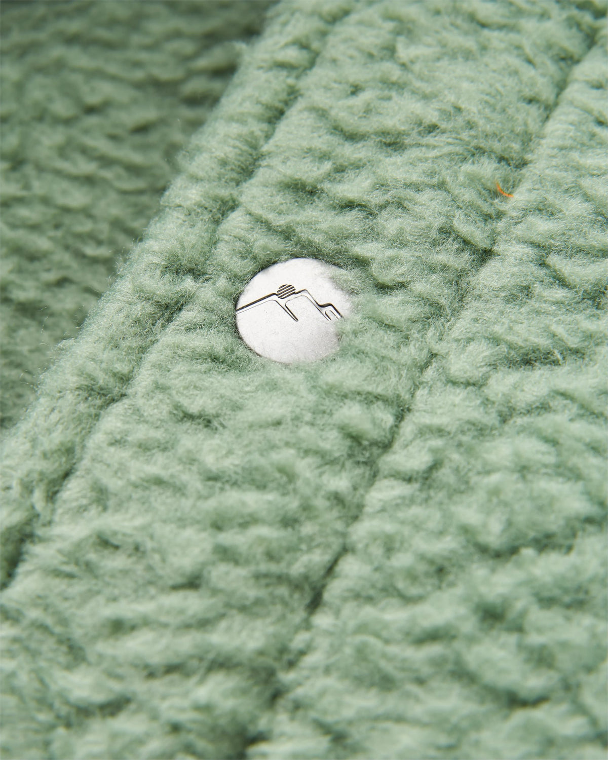Rappel Sherpa Oversized Shirt - Pistachio - Flatlay