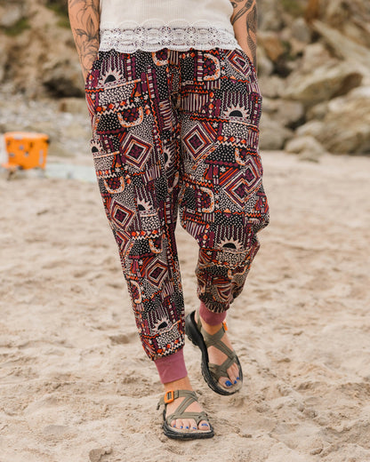 Day Dream Trouser - Vintage Patchwork Black/Multi - Lifestyle