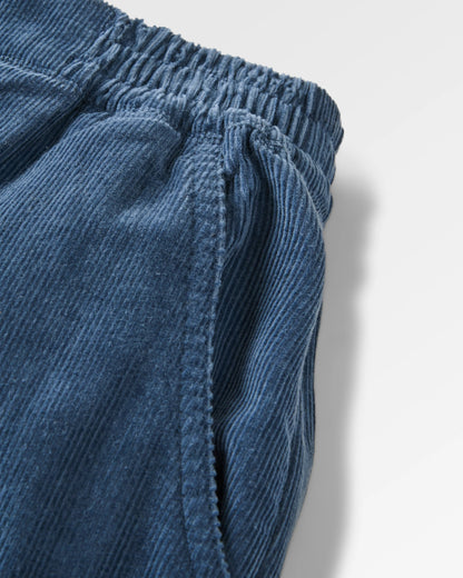 Someday Cotton Corduroy Trouser - Dark Denim - Flatlay
