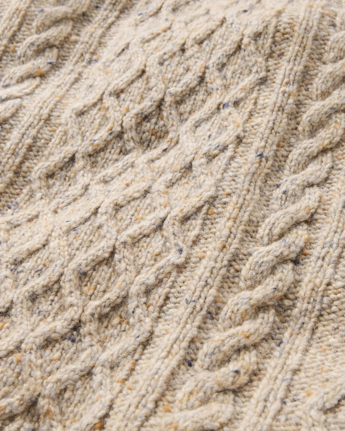 Sandbar Merino Wool Blend Jumper - Oatmeal - Flatlay
