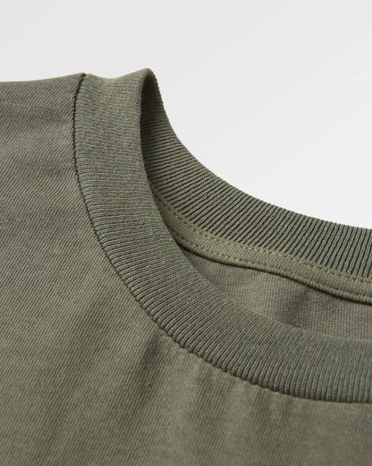 Escapism LS T-Shirt - Dusty Olive - Flatlay