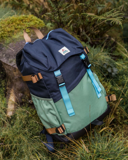 Boondocker 26L Backpack - Deep Navy/Laurel Green - Flatlay