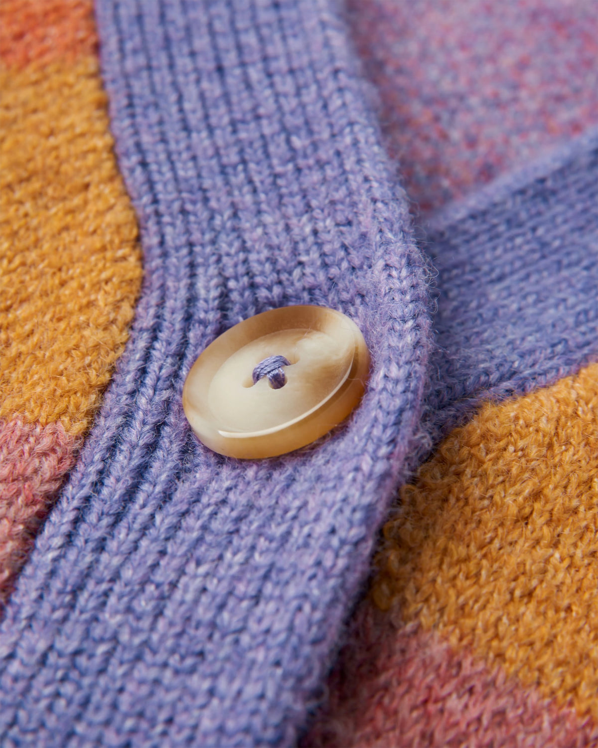 Scenic Knitted Cardigan - Scenic Sunrise Orange - Flatlay