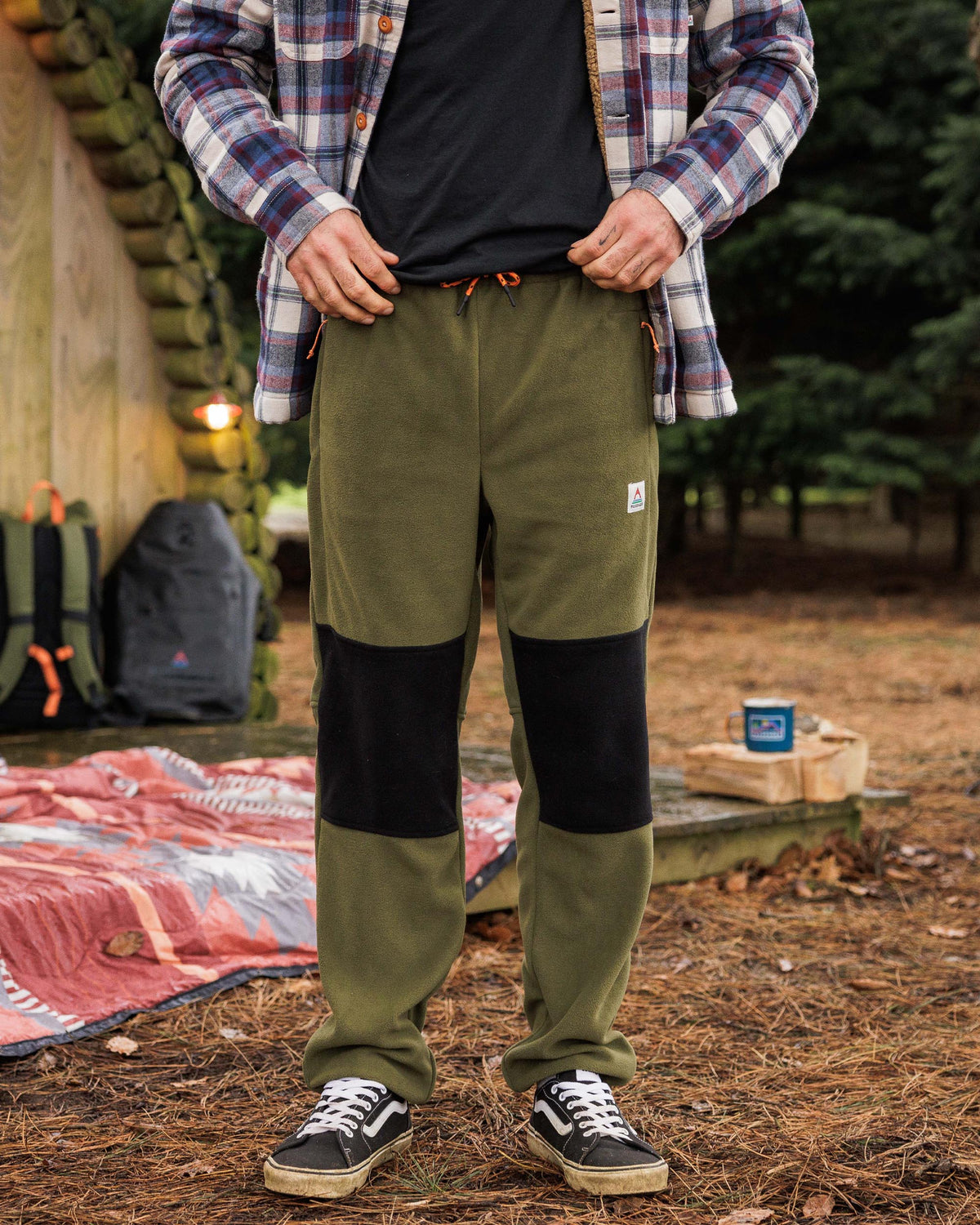 Set Off Polar Fleece Jogger - True Black/ Khaki - Lifestyle