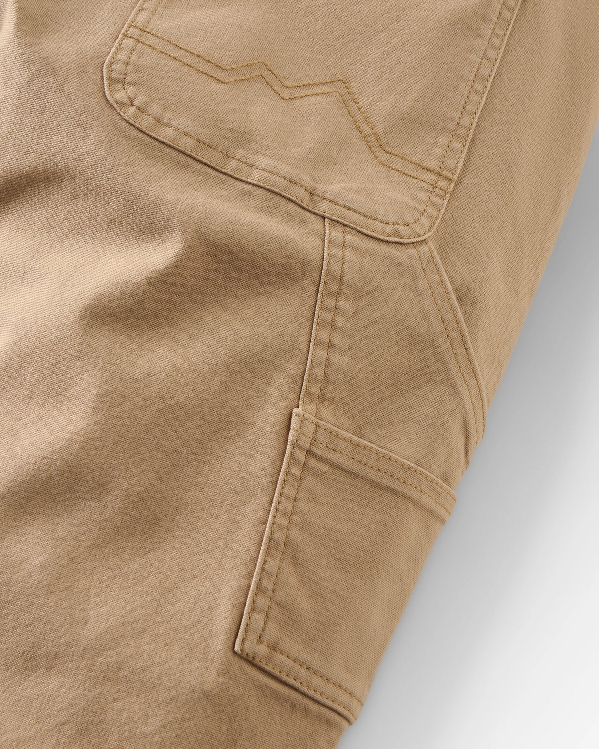 Vantage Cotton Canvas Trouser - Biscuit - Flatlay