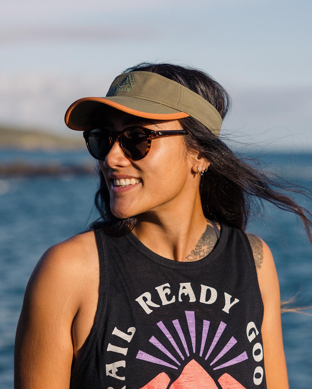 Lima Visor - Dusty Olive - Lifestyle - Female