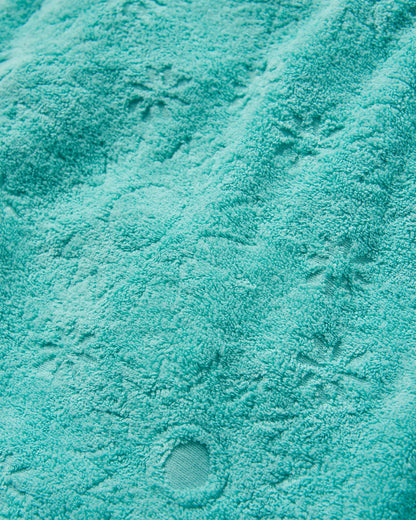 Vibes Textured Short - Aqua - Flatlay