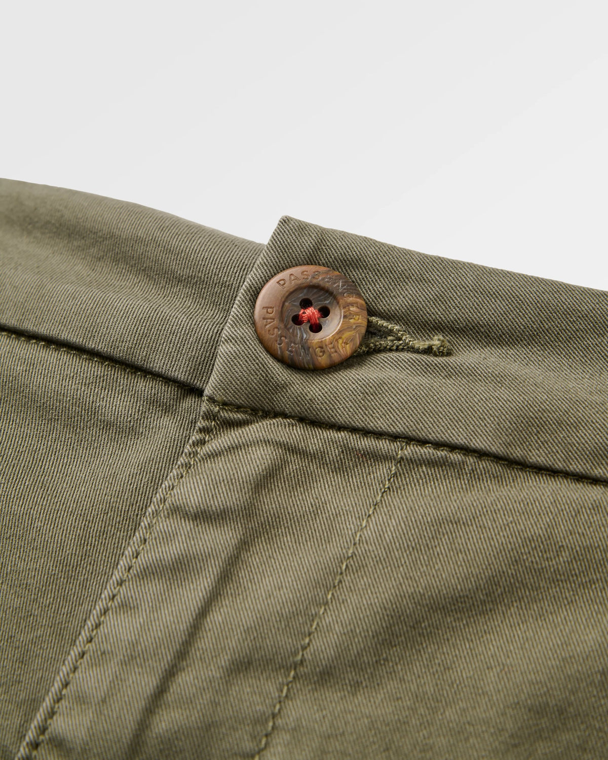 365 Cotton Short - Dusty Olive - Flatlay