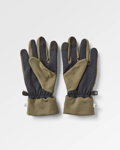Jacks Touch Screen Gloves - Khaki - Flatlay