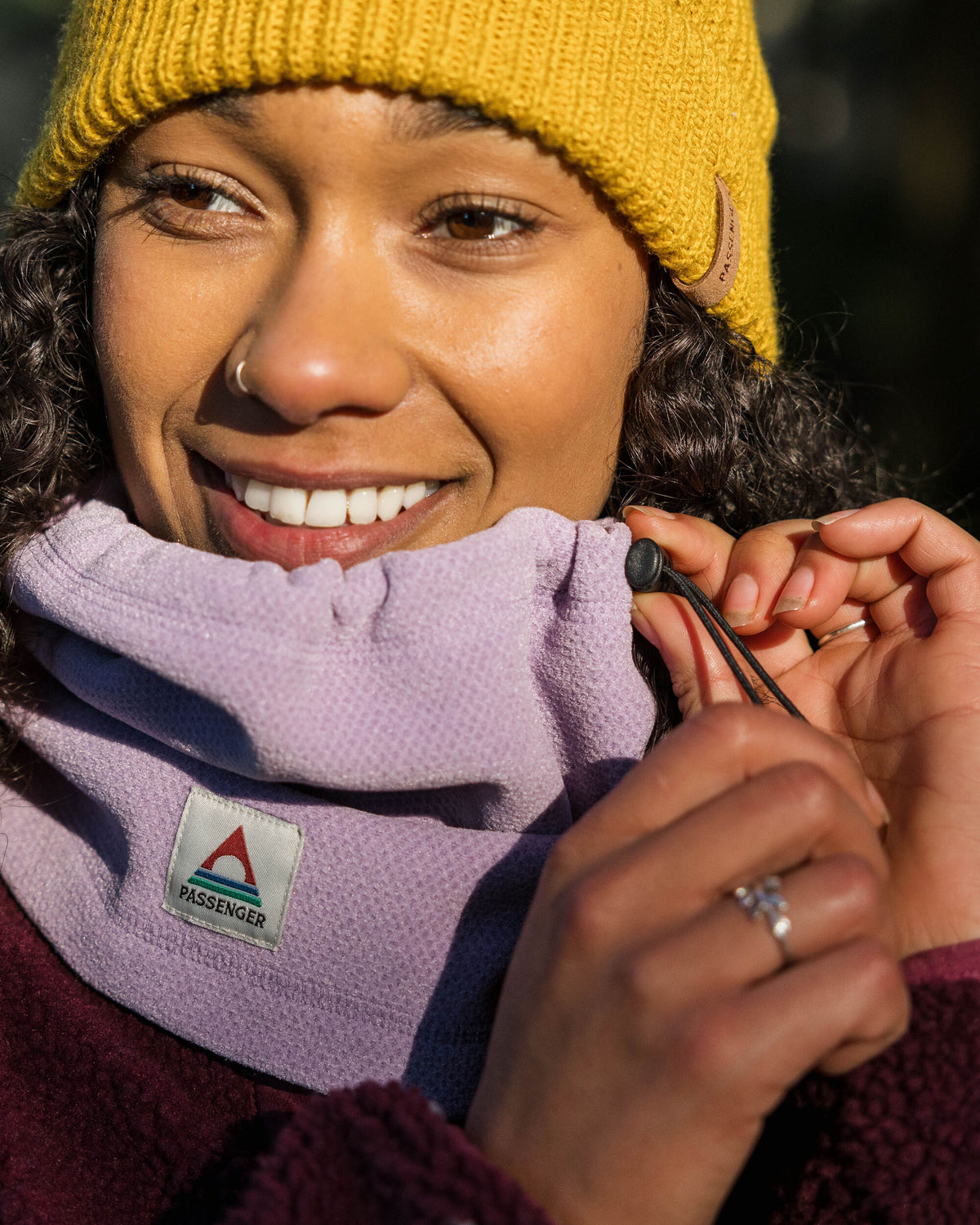 Blaze Polartec® Gaiter - Lilac - Lifestyle - Female