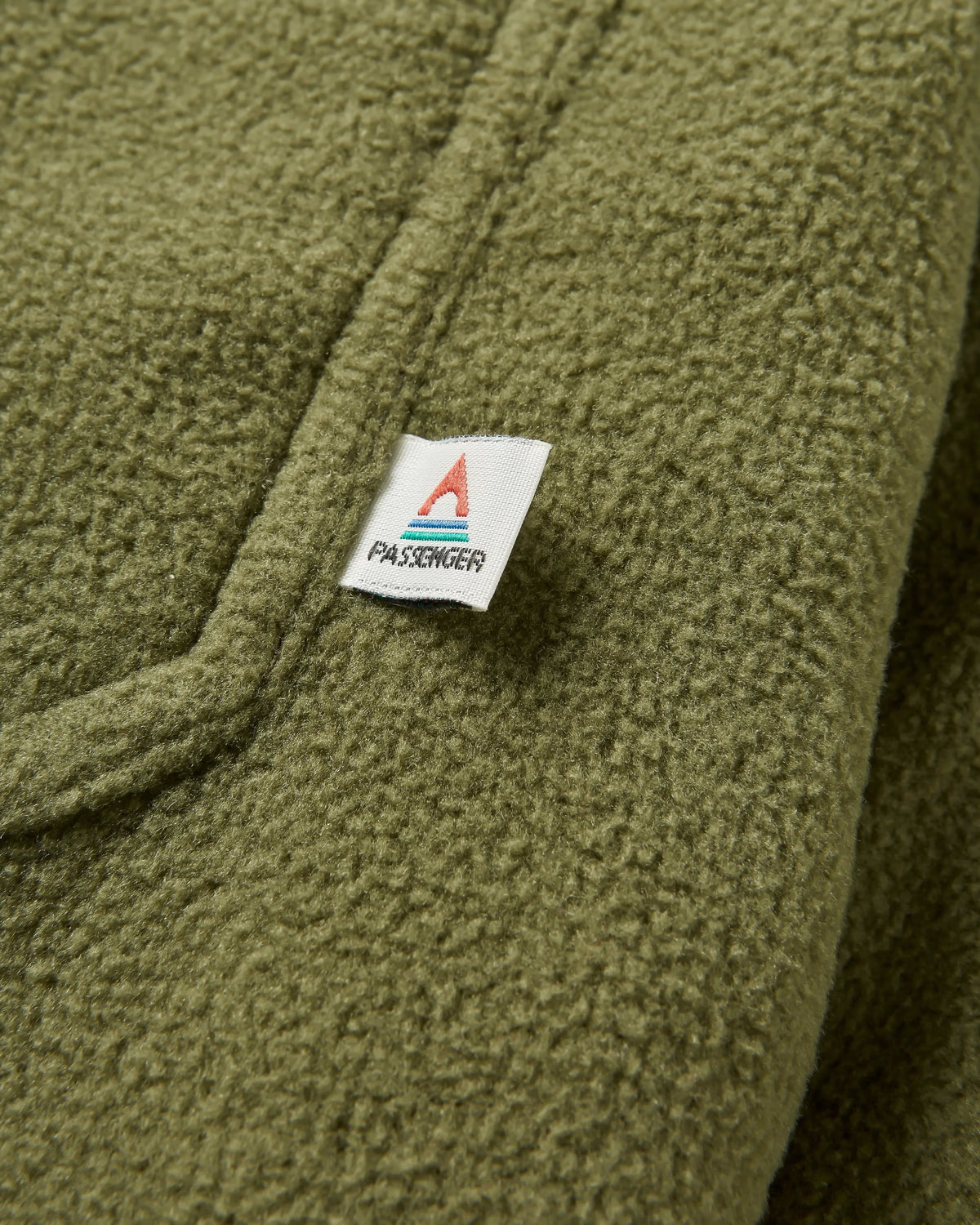 Maple Polar Fleece Shirt - Khaki - Flatlay