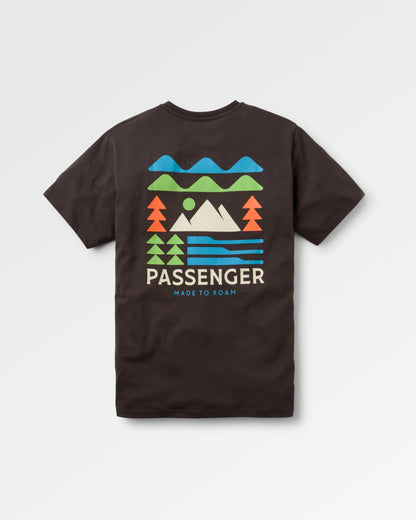 Cutout Cotton T-Shirt - Espresso - Flatlay