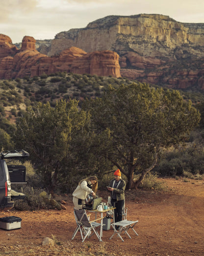 Dometic GO Compact Camp Bench - Silt - Lifestyle