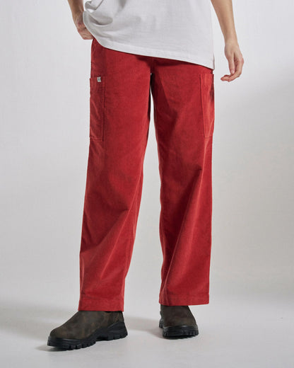 Someday Cotton Corduroy Trouser - Red Ochre - Studio Model