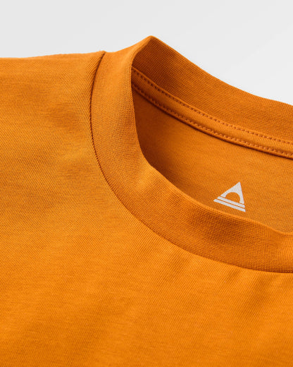 Vita Relaxed Fit T-Shirt - Retro Orange - Flatlay
