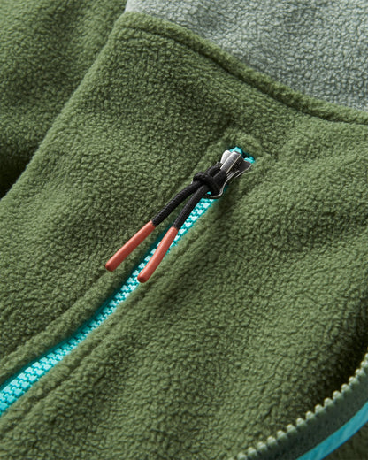 Caspian Polar Fleece - Wild Green - Flatlay