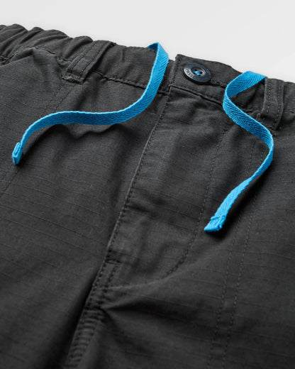 Rif-Raf Cotton Ripstop Trouser - Black - Flatlay