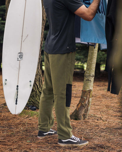 Set Off Polar Fleece Jogger - True Black/ Khaki - Lifestyle