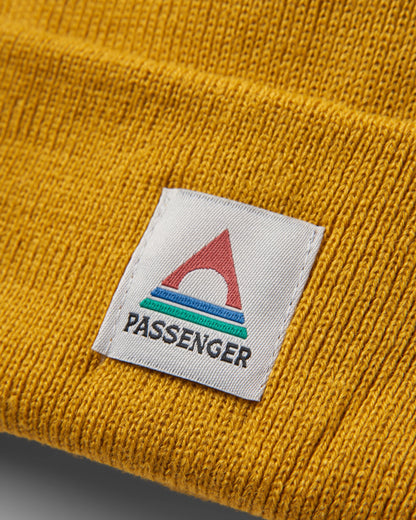 Core Low-Top Beanie - Mustard Yellow - Flatlay
