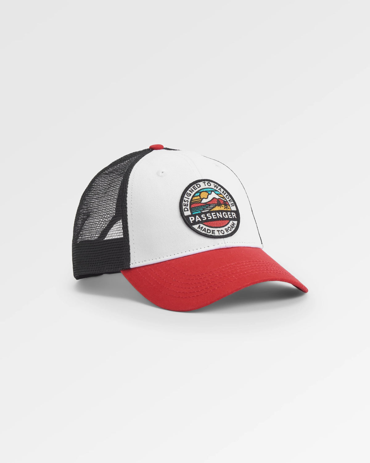 Odyssey Mesh Cap - Black/ Red Spice - Flatlay