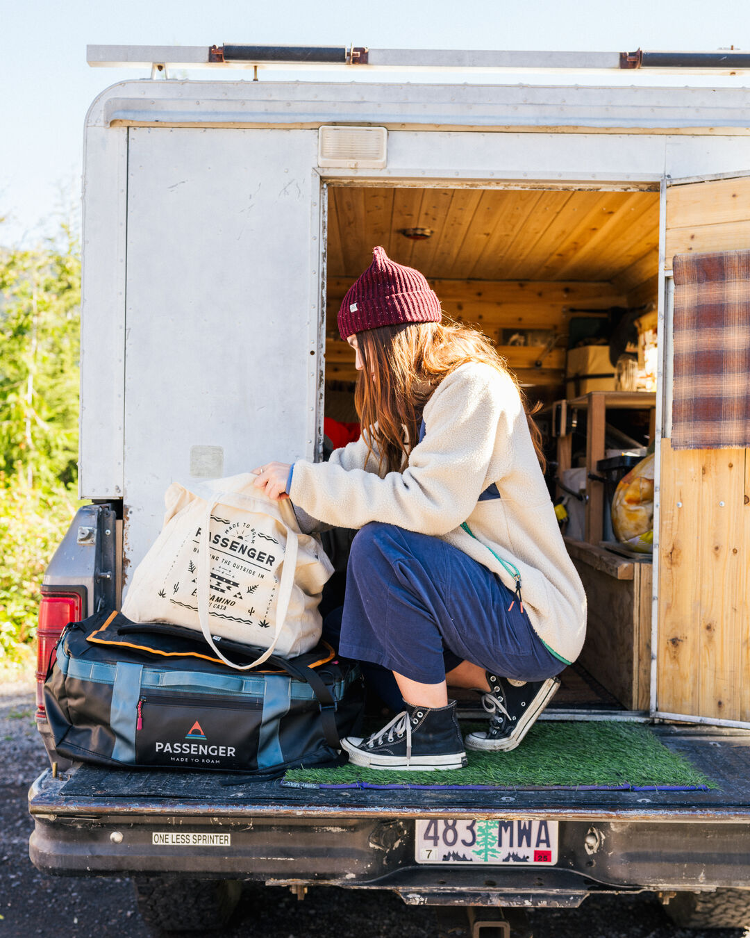 Someday Corduroy Trouser - Dark Denim - Lifestyle