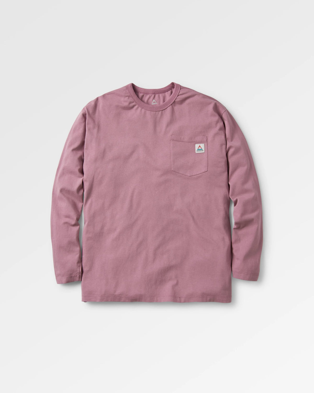 Heritage Relaxed Fit LS T-Shirt - Grape - Flatlay
