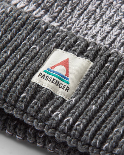 Crag Bobble Hat - Charcoal/Stone - Flatlay