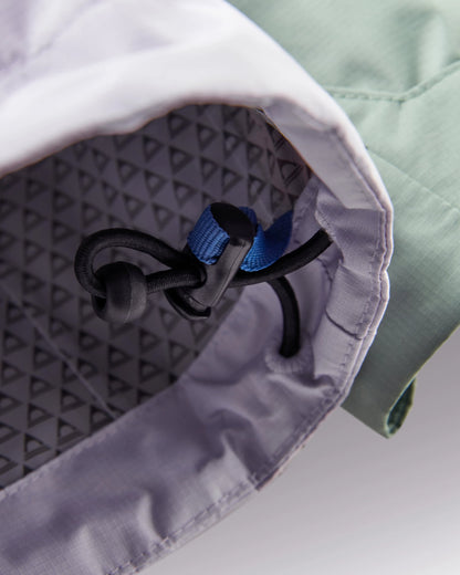 Trailscape Women's Waterproof Jacket - Pistachio/Lilac Mist/Aqua - Flatlay
