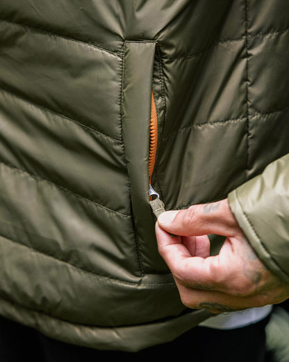 Grain Insulated Overshirt - Khaki - Lifestyle
