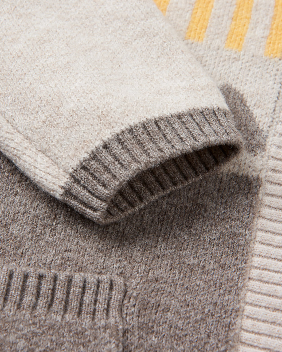 Nettle Knitted Cardigan - Birch - Flatlay