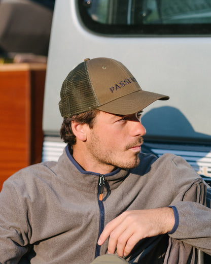 Passenger Cotton Trucker Cap - Khaki - Lifestyle - Male