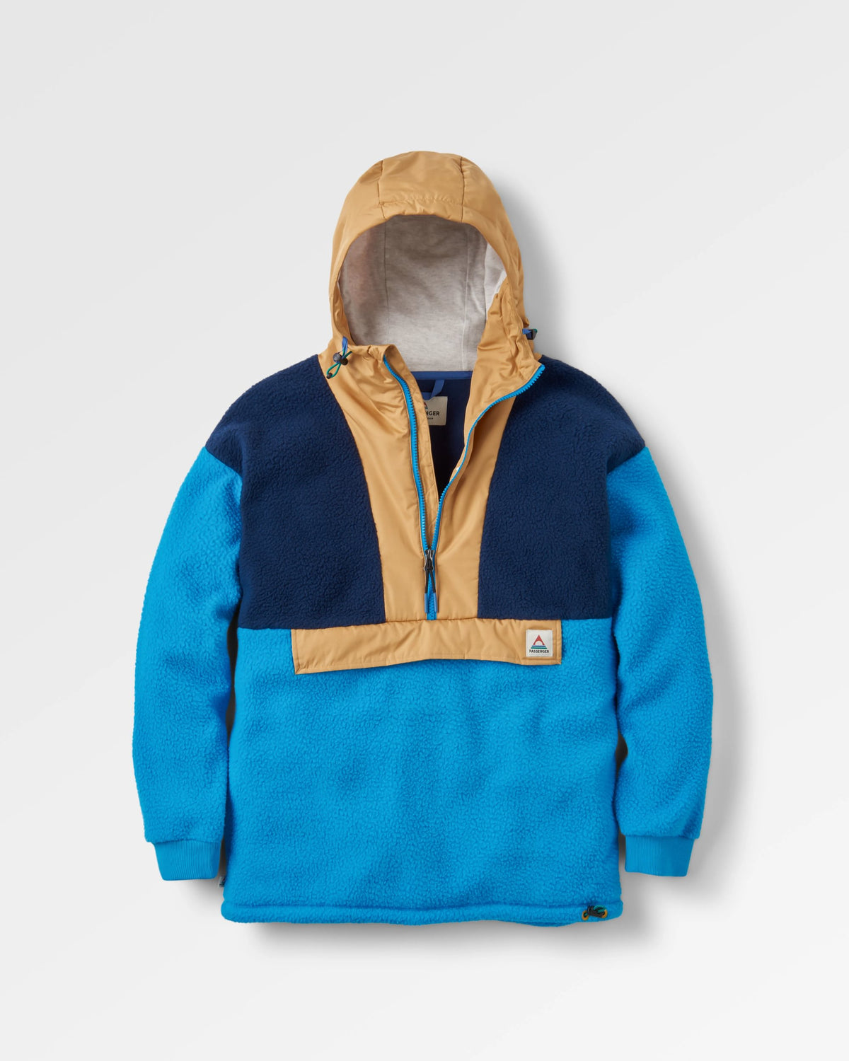 Maren 1/2 Zip Sherpa Fleece - Bluejay - Flatlay