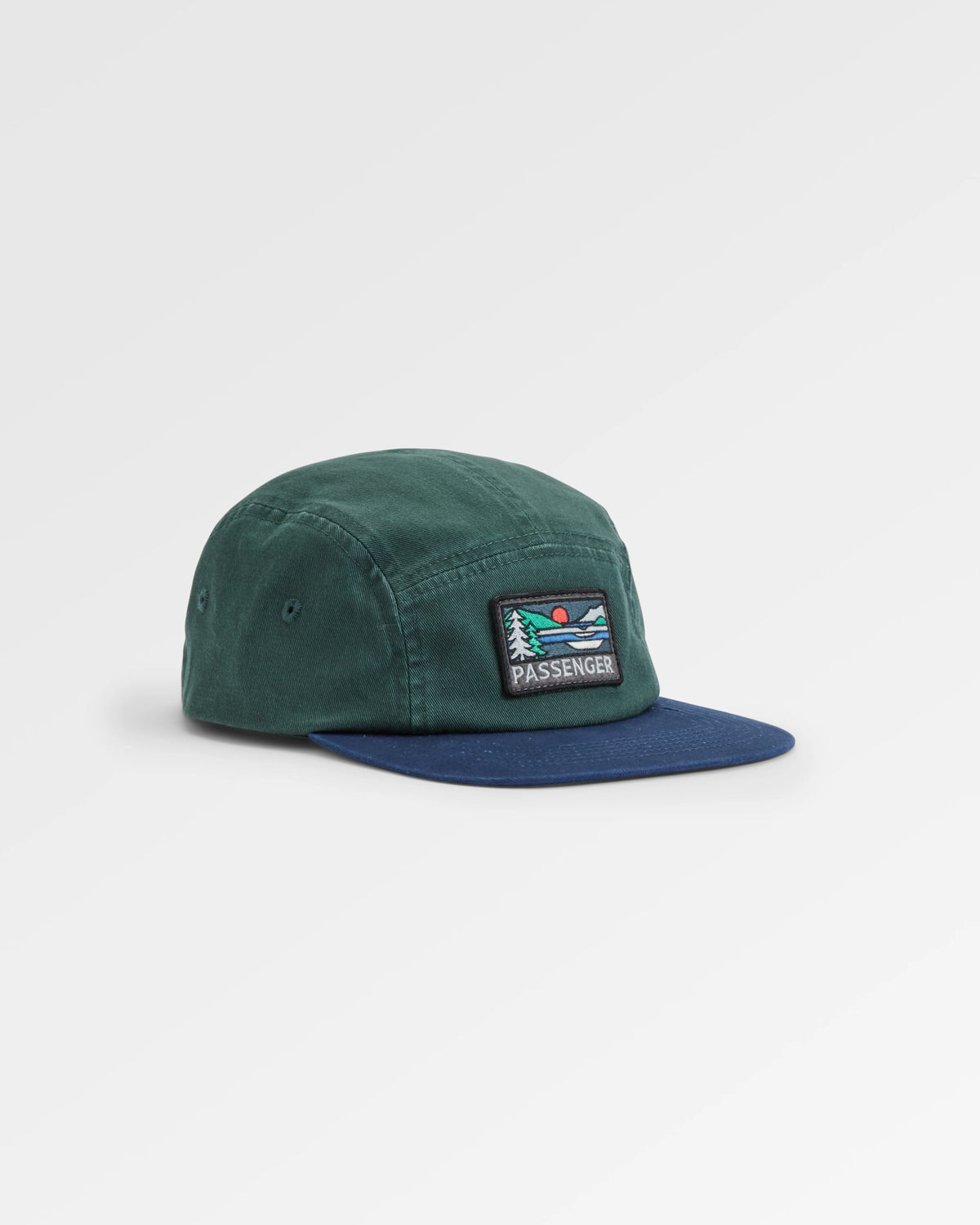 Roamer 5 Panel Cap - Dark Fern  - Flatlay