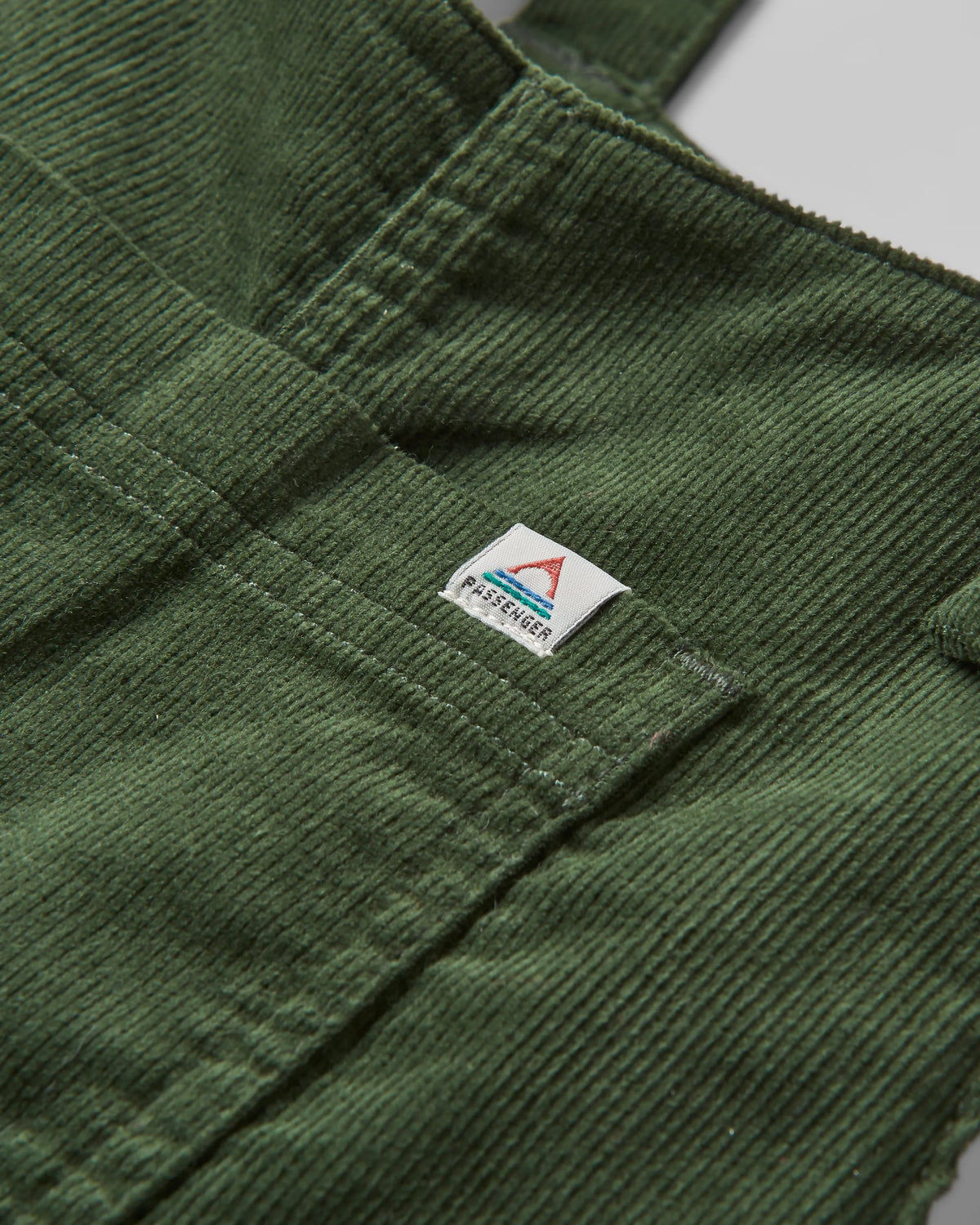 Meadows Cotton Cord Dungarees - Fir Tree - Flatlay
