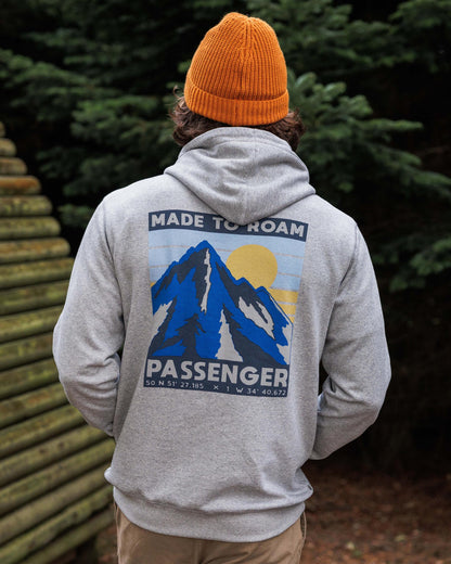 Distance Cotton Hoodie - Grey Marl - Lifestyle