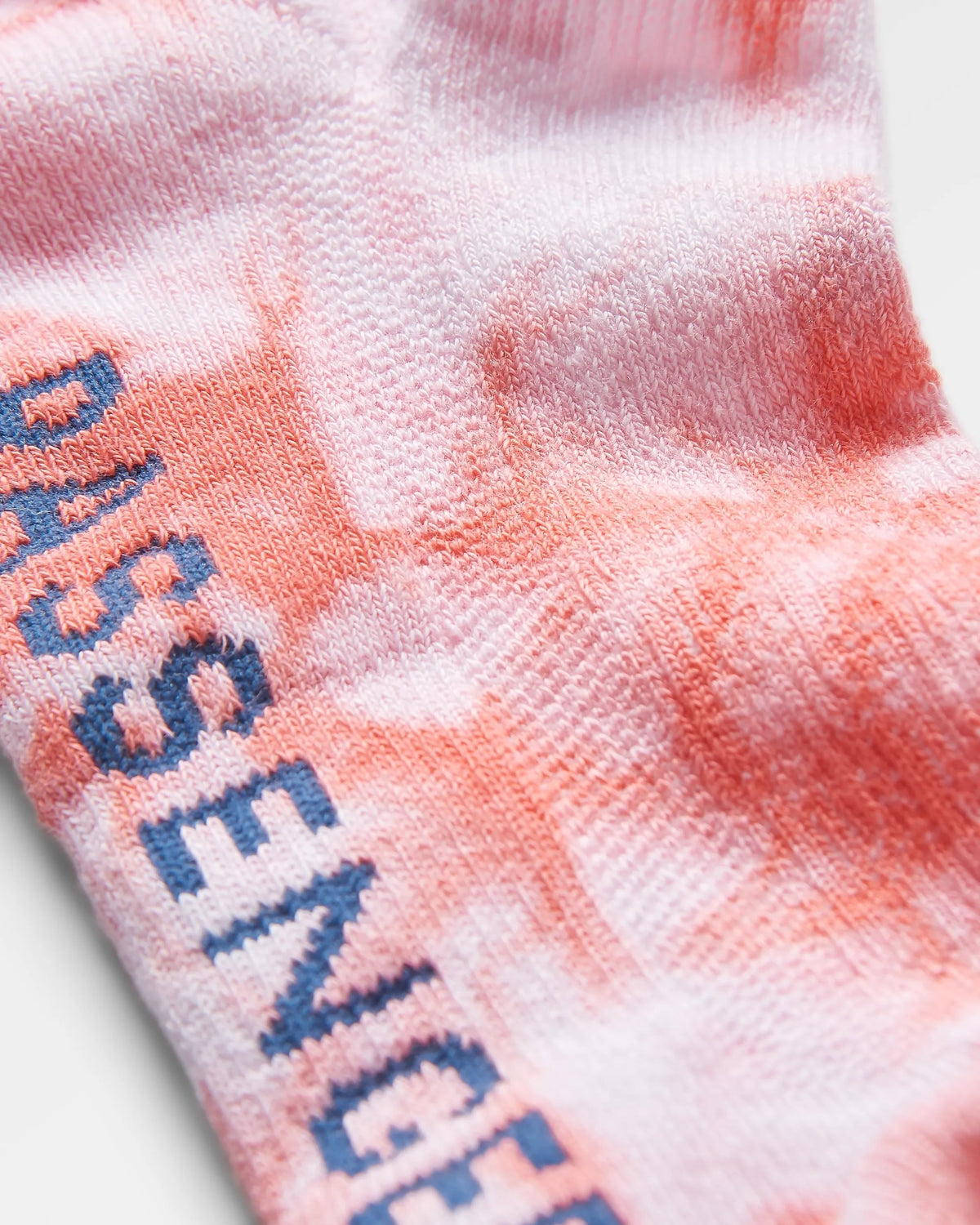 Trainer Socks - Tie Dye Shell Pink - Flatlay