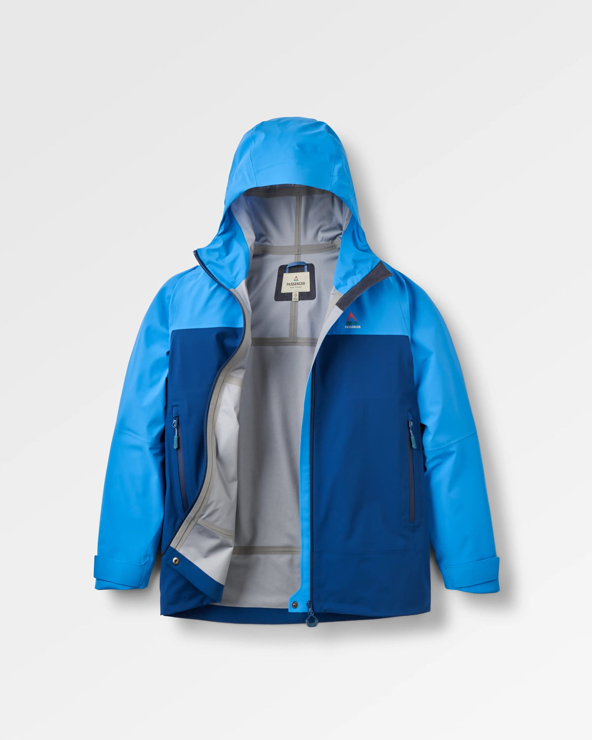 Trailscape Women's 3L Waterproof Jacket - Blue Navy/Marine Blue - Flatlay