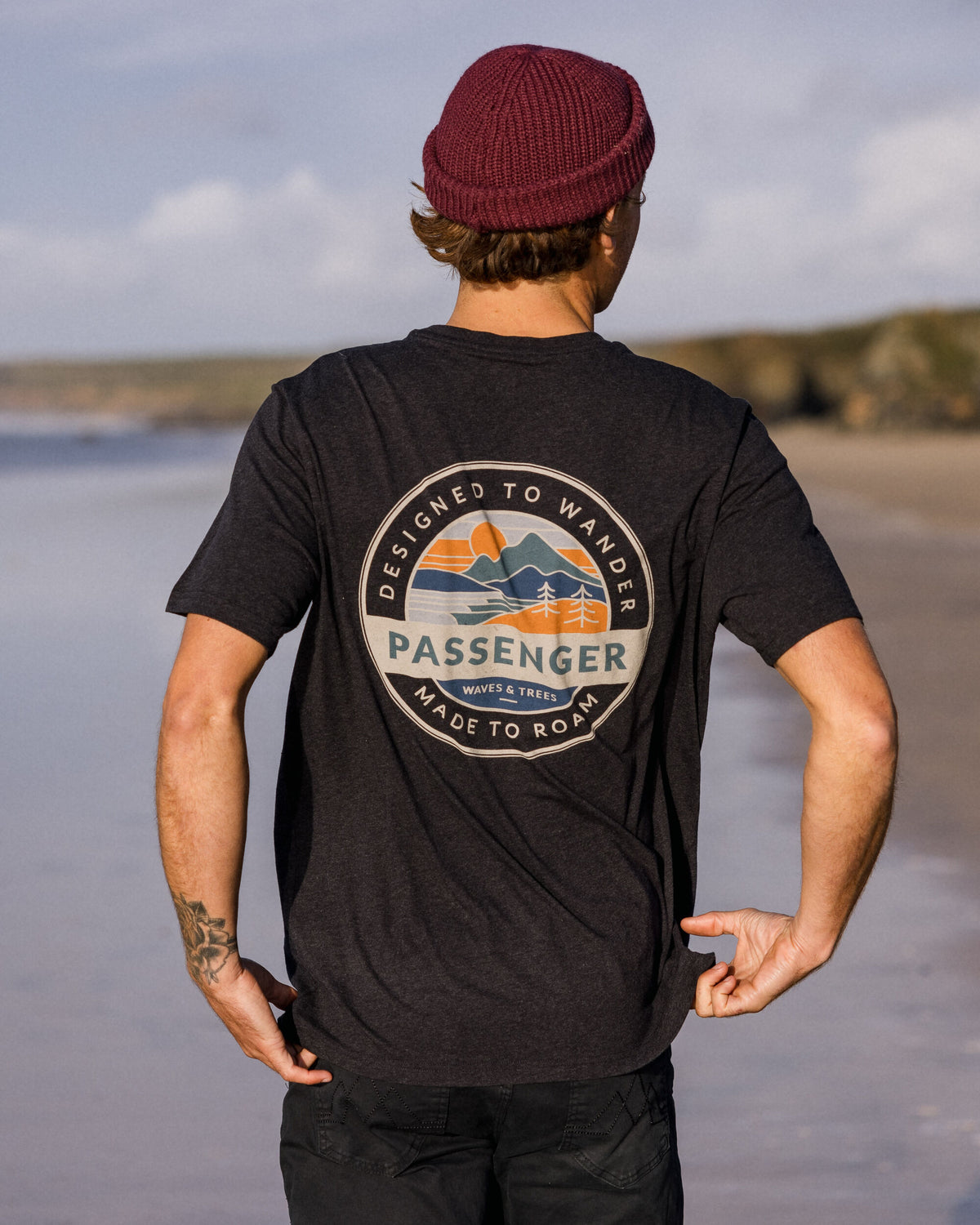 Odyssey Cotton T-Shirt - Ebony Marl - Lifestyle