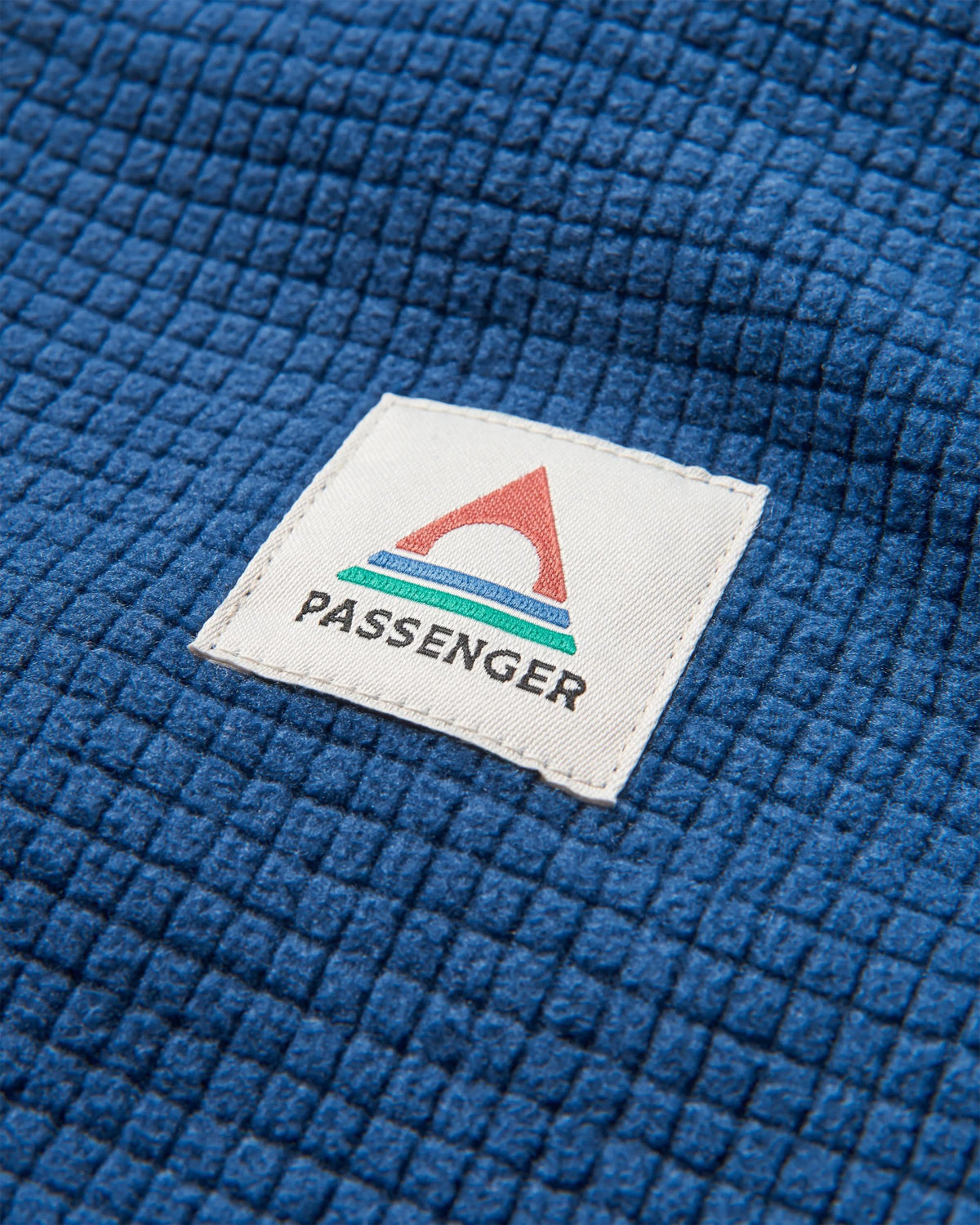Overlook Grid Polar Fleece - Dark Denim/Pebble Grey - Flatlay