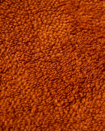 Ash Sherpa Fleece Snood - Sunset Orange - Flatlay