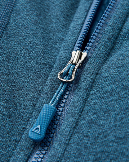 Pinegrove Polartec® Fleece Hoodie - Dark Denim Marl - Flatlay