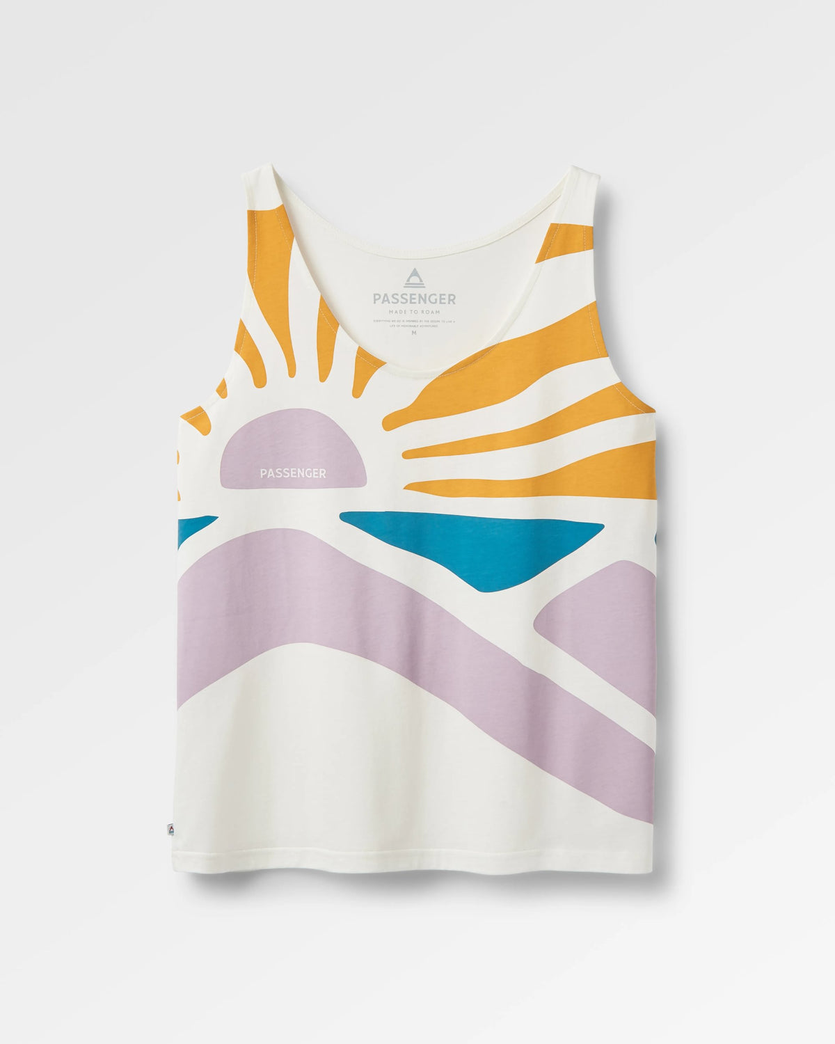 Sunsets Cotton Vest - Marshmallow - Flatlay