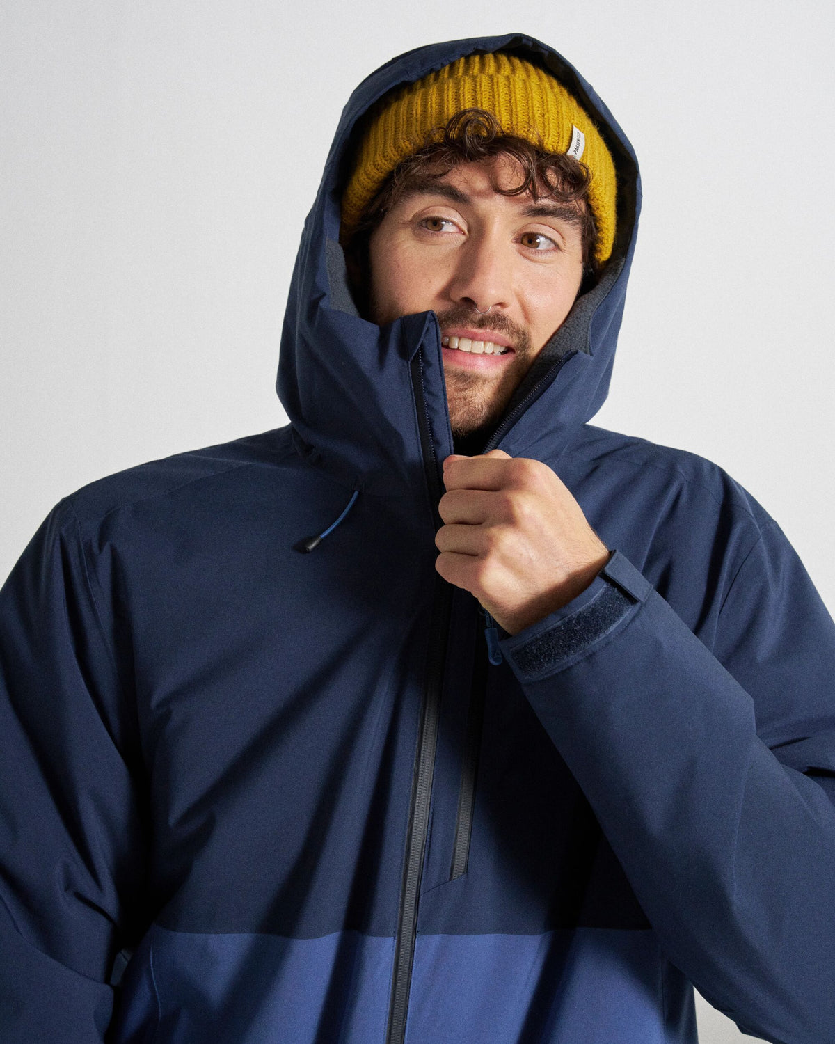 Eclipse Insulated Waterproof Jacket - Rich Navy - Studio Model