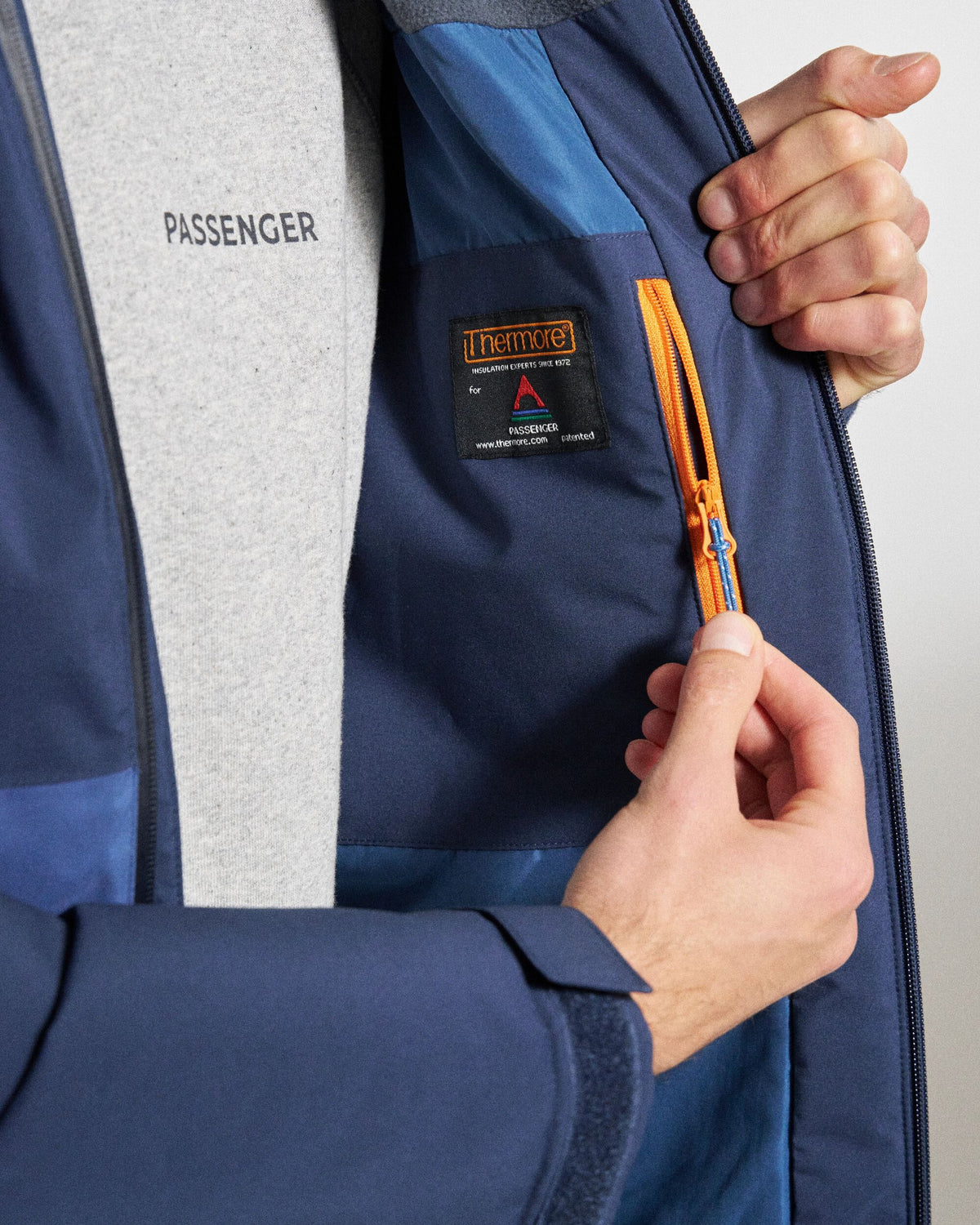 Eclipse Insulated Waterproof Jacket - Rich Navy - Studio Model