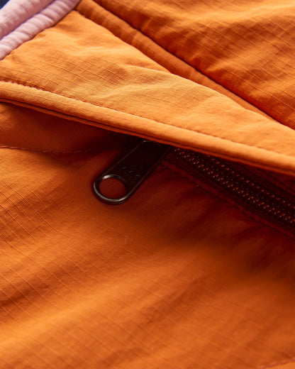 Ocean Insulated Anorak - Dark Denim/Sunset Orange - Flatlay