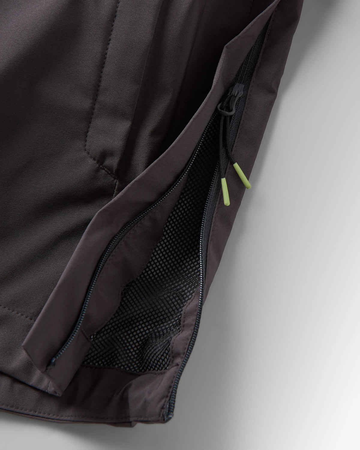 Diablo Waterproof Anorak - Faded Black - Flatlay