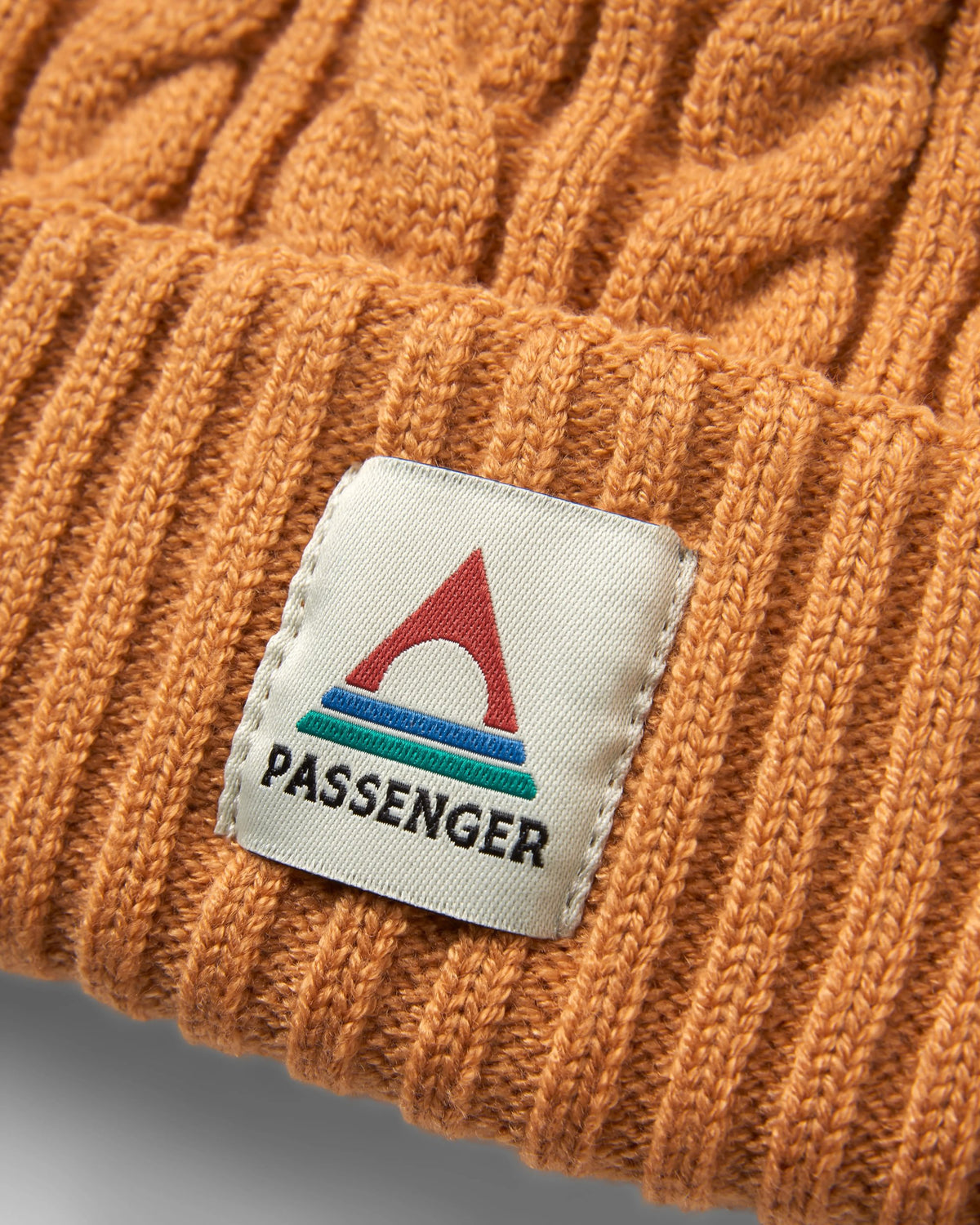 Fireside Cable Knit Beanie - Spruce Yellow - Flatlay