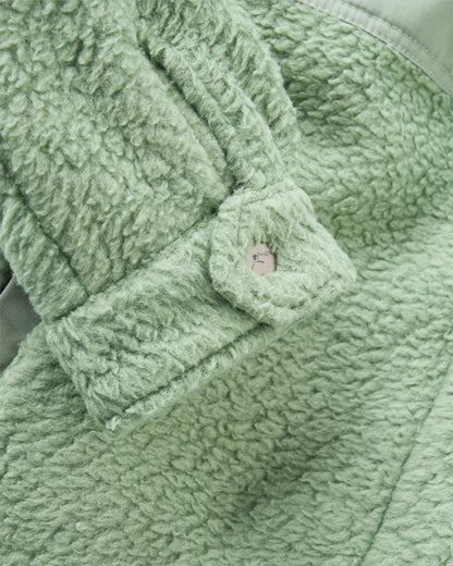 Rappel Sherpa Oversized Shirt - Pistachio - Flatlay