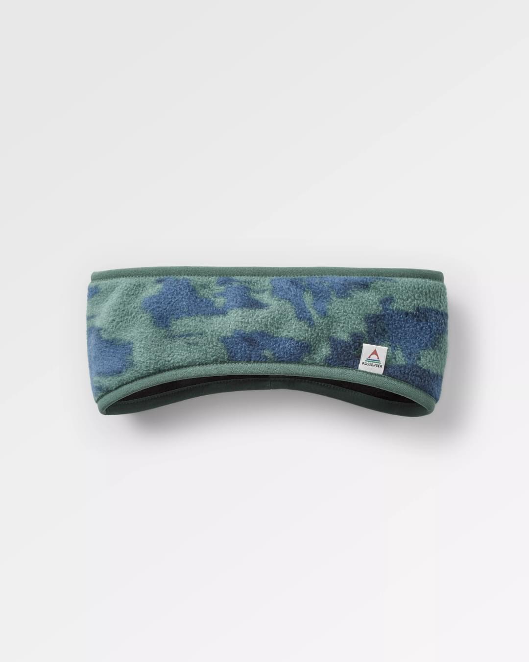 Larch Polar Fleece Headband - Oak Patch Deep Ocean - Flatlay