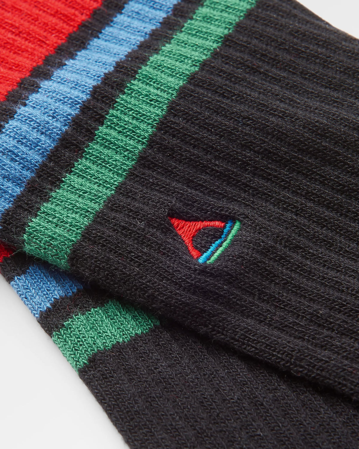 Classic Midweight Crew Socks - Black - Flatlay